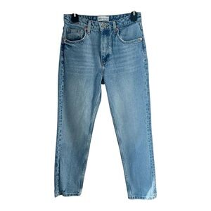 Zara Denim Jeans Size 4 Straight Cropped